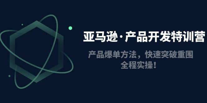 亚马逊·产品开发特训营：产品爆单方法，快速突破重围，全程实操-疯来资源