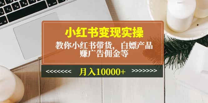 小红书变现实操：教你小红书带货，白嫖产品，赚广告佣金等-疯来资源