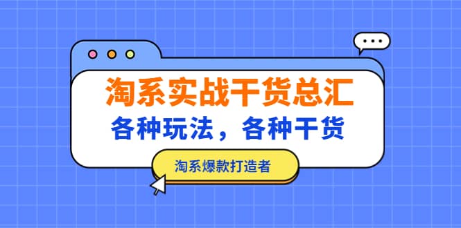淘系实战干货总汇：各种玩法，各种干货，淘系爆款打造者-疯来资源