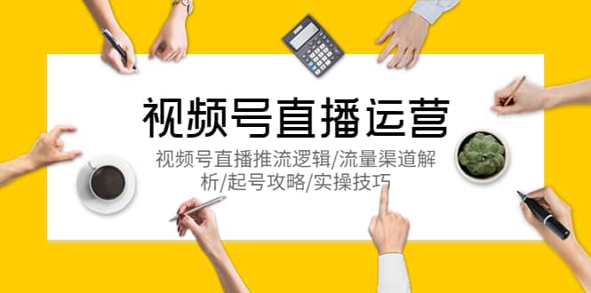 视频号直播运营，视频号直播推流逻辑/流量渠道解析/起号攻略/实操技巧-疯来资源