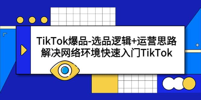 TikTok爆品-选品逻辑+运营思路：解决网络环境快速入门TikTok-疯来资源