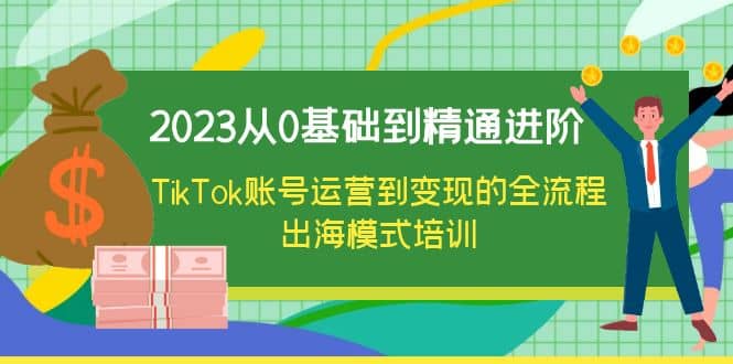 2023从0基础到精通进阶，TikTok账号运营到变现的全流程出海模式培训-疯来资源