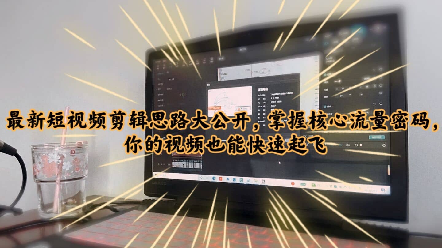 最新短视频剪辑思路大公开，掌握核心流量密码，你的视频也能快速起飞-疯来资源