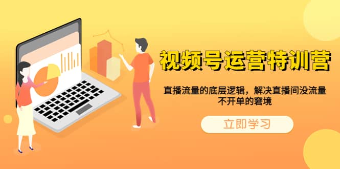 视频号运营特训营，直播流量的底层逻辑，解决直播间没流量，不开单的窘境-疯来资源