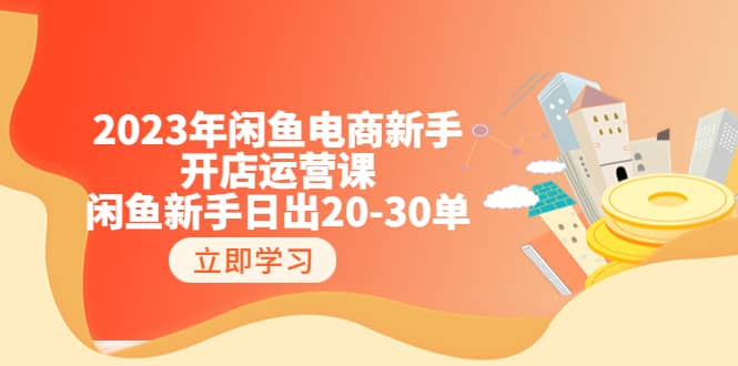 2023年闲鱼电商新手开店运营课：闲鱼新手日出20-30单（18节-实战干货）-疯来资源