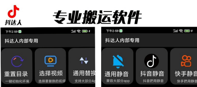 对外收费699抖音傻瓜式一键搬运，起号专用5分钟一个视频《软件+详细教程》-疯来资源