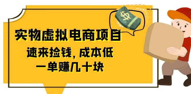 东哲日记：全网首创实物虚拟电商项目，速来捡钱，成本低，一单赚几十块！-疯来资源