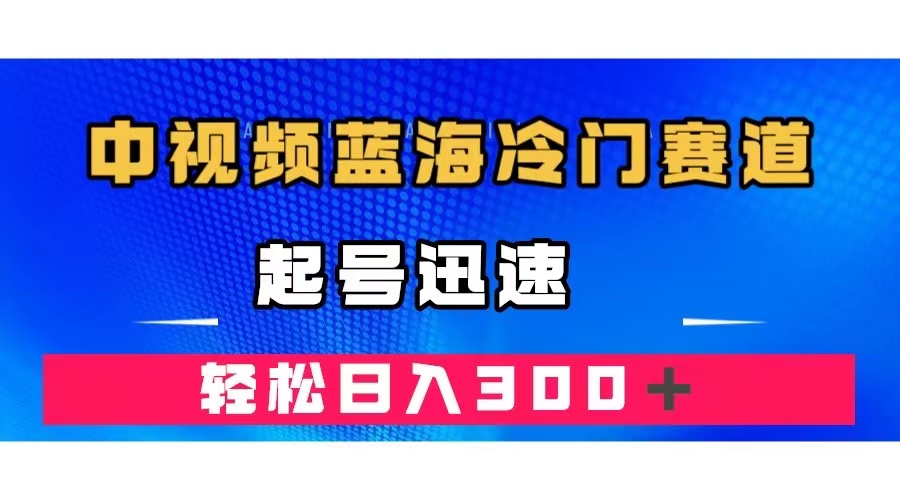 中视频蓝海冷门赛道，韩国视频奇闻解说，起号迅速，日入300＋-疯来资源
