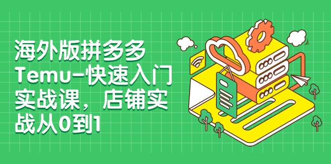 海外版拼多多Temu-快速入门实战课，店铺实战从0到1（12节课）-疯来资源