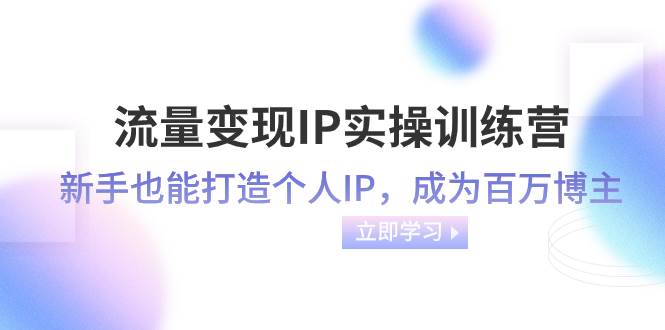 流量变现-IP实操训练营：新手也能打造个人IP，成为百万博主（46节课）-疯来资源