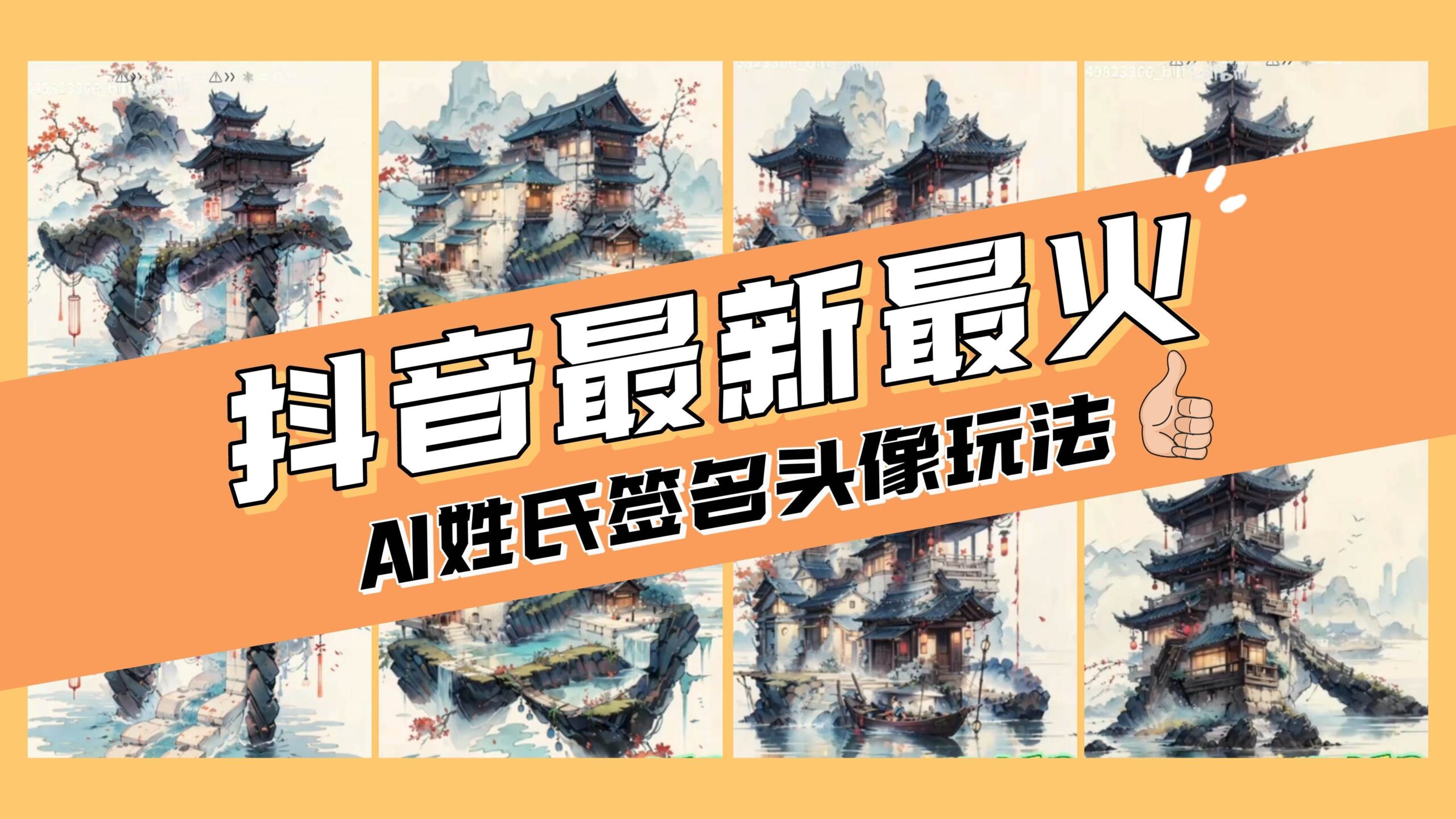 AI姓氏签名头像定制，简单易操作，日入200-500+-疯来资源