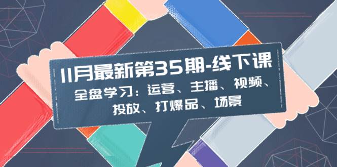 11月最新-35期-线下课：全盘学习：运营、主播、视频、投放、打爆品、场景-疯来资源