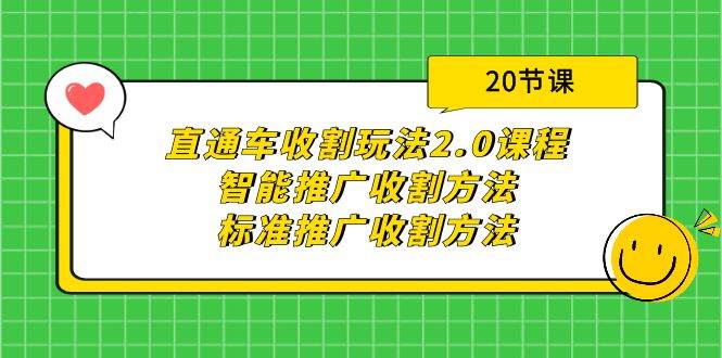 直通车收割玩法2.0课程：智能推广收割方法+标准推广收割方法（20节课）-疯来资源