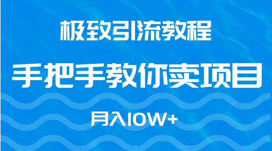 极致引流教程，手把手教你卖项目，月入10W+-疯来资源