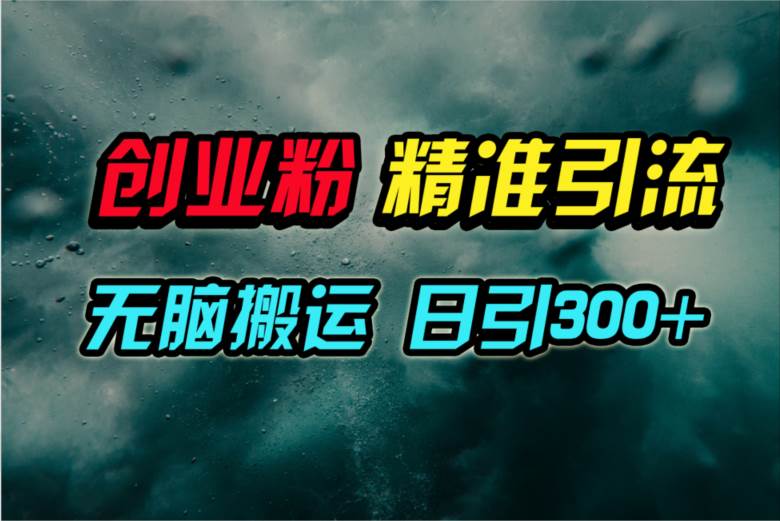 视频号纯搬运日引300+创业粉教程！-疯来资源