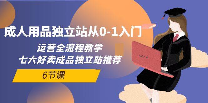 成人用品独立站从0-1入门，运营全流程教学，七大好卖成品独立站推荐-6节课-疯来资源