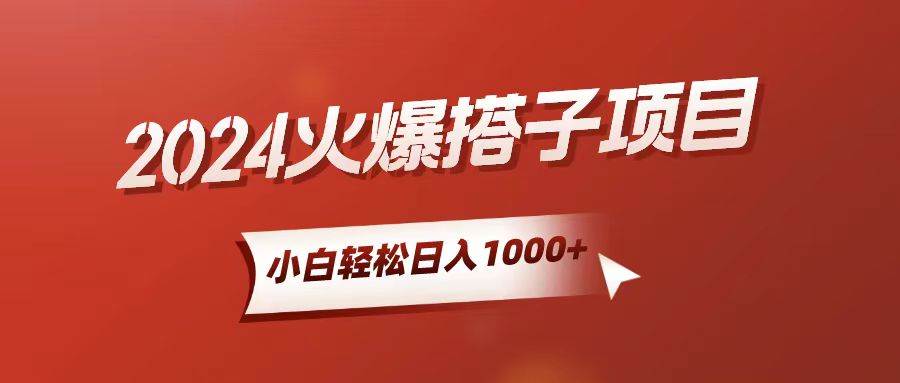 小白轻松上手，日入1000+，搭子项目-疯来资源