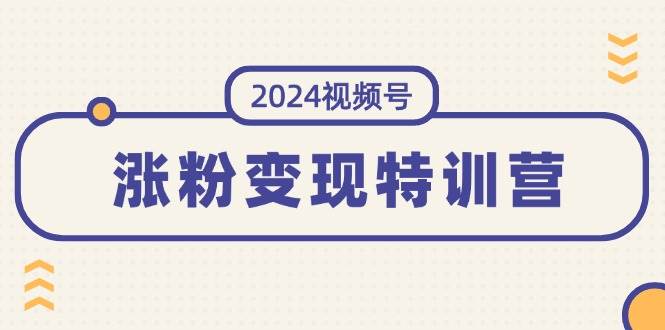 2024视频号-涨粉变现特训营：一站式打造稳定视频号涨粉变现模式（10节）-疯来资源